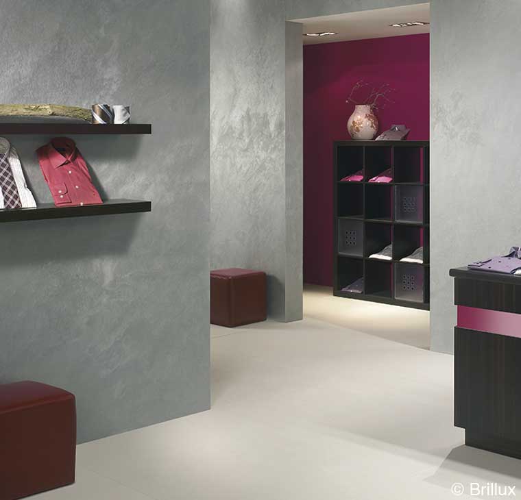 Metallische Wandgestaltung in silber - faszinierende 
                            		metallische Oberfl&auml;chen für exklusive Raumgestaltung